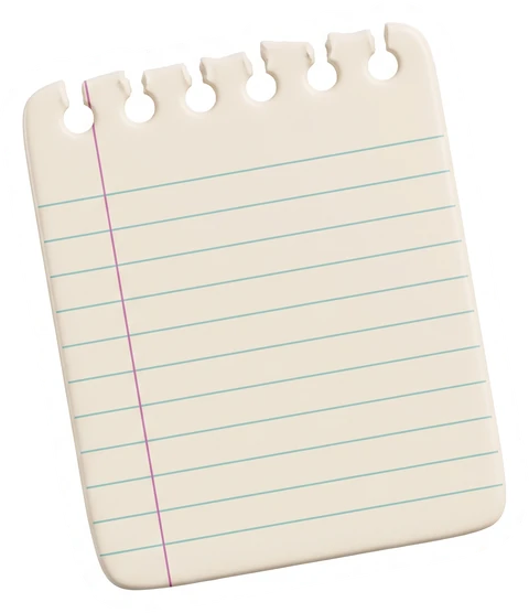 Una hoja de cuaderno con una lista de pendientes